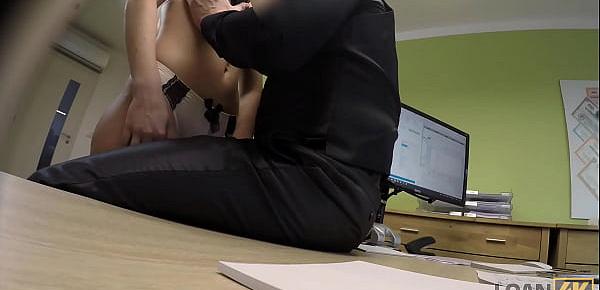  LOAN4K. Sensual business lady needs extra money from the local bank